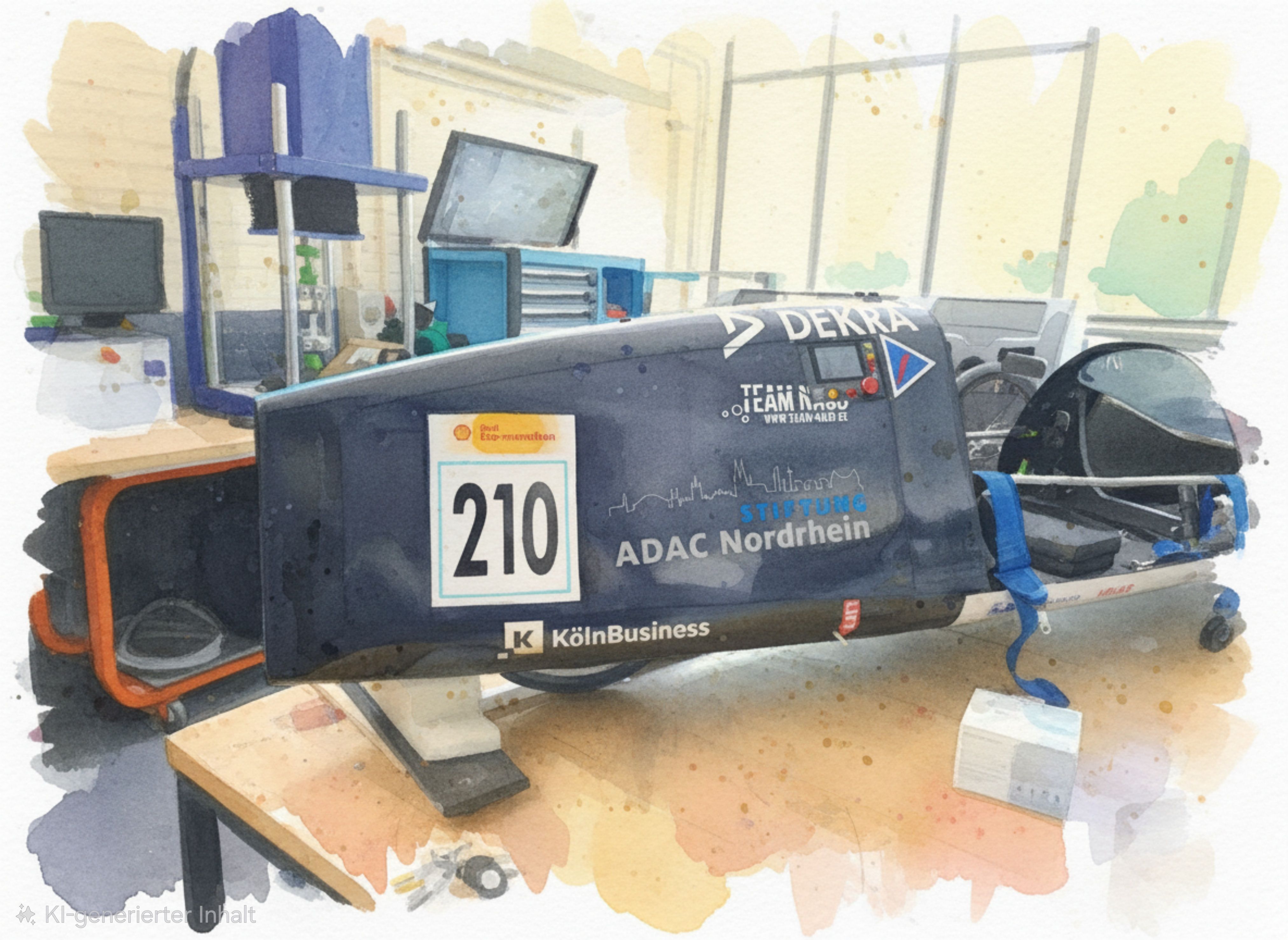 ADAC-Nordrhein-Stiftungs-Logo auf dem H₂-Runnner SEM_2026_01